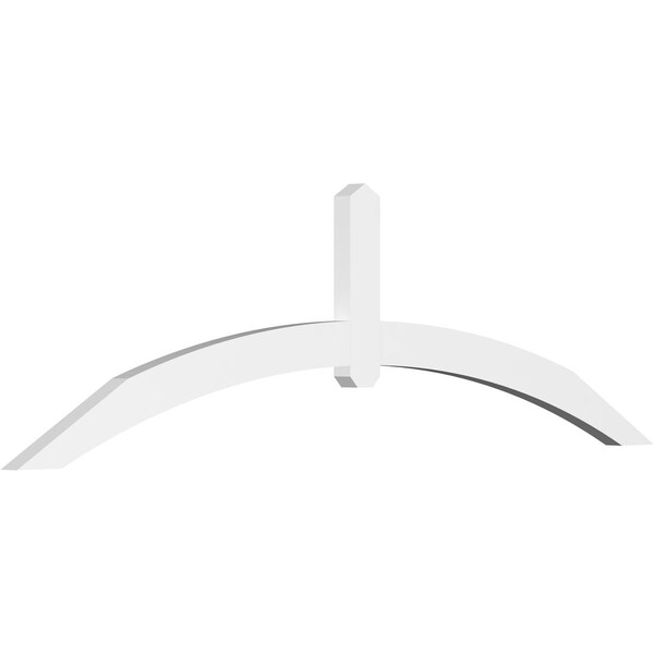 Ekena Millwork Archdale Architectural Grade PVC Gable Bracket, 84"W x 24 1/2"H x 2"D x 4"F, 7/12 Pitch GBP084X25X0204ARC00 - main